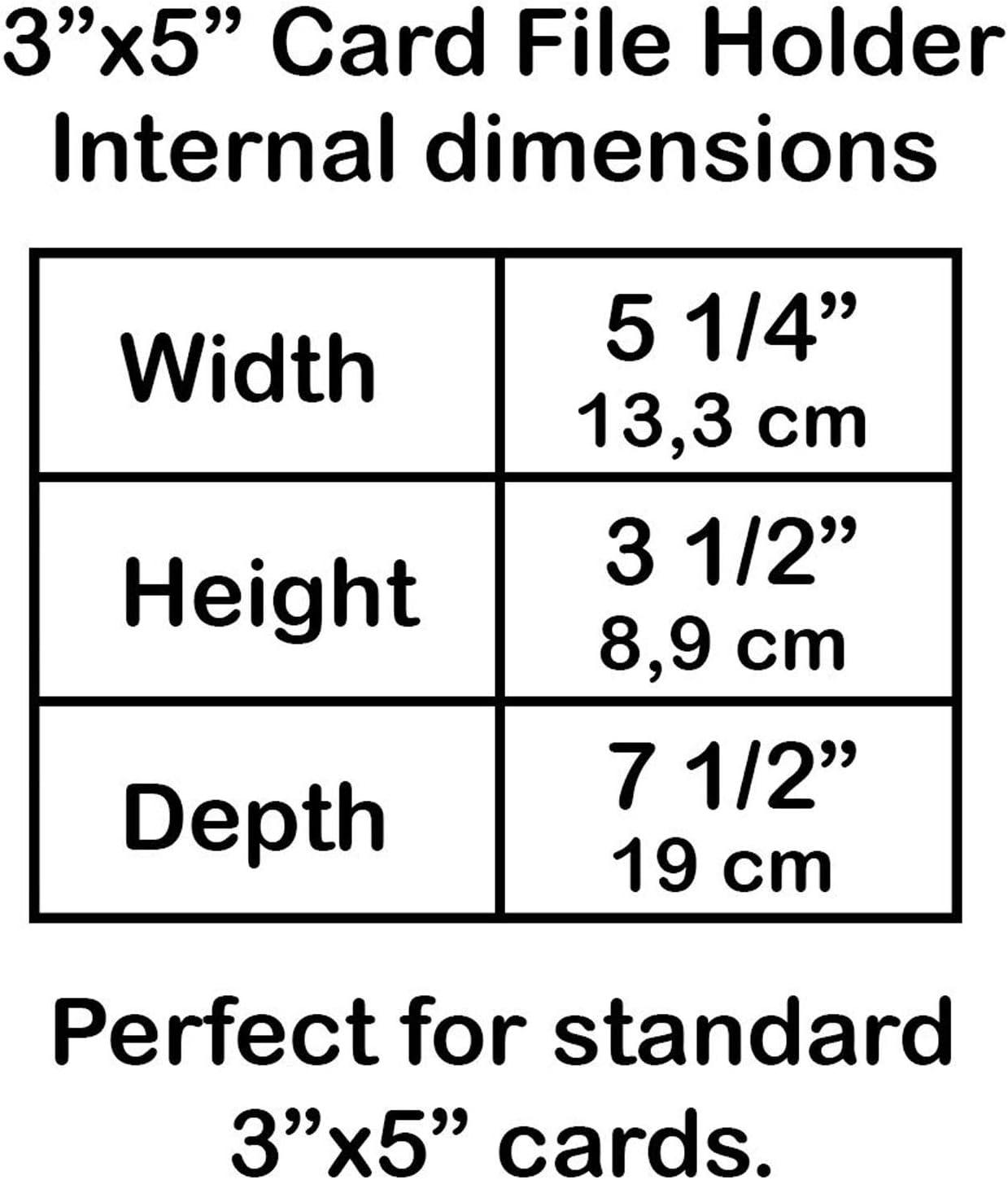 imageAcrimet 3 x 5 Card File Holder Organizer Box Metal Base Heavy Duty AZ Index Cards and Divider Included Gray Color with Clear Crystal Plastic Lid Cover