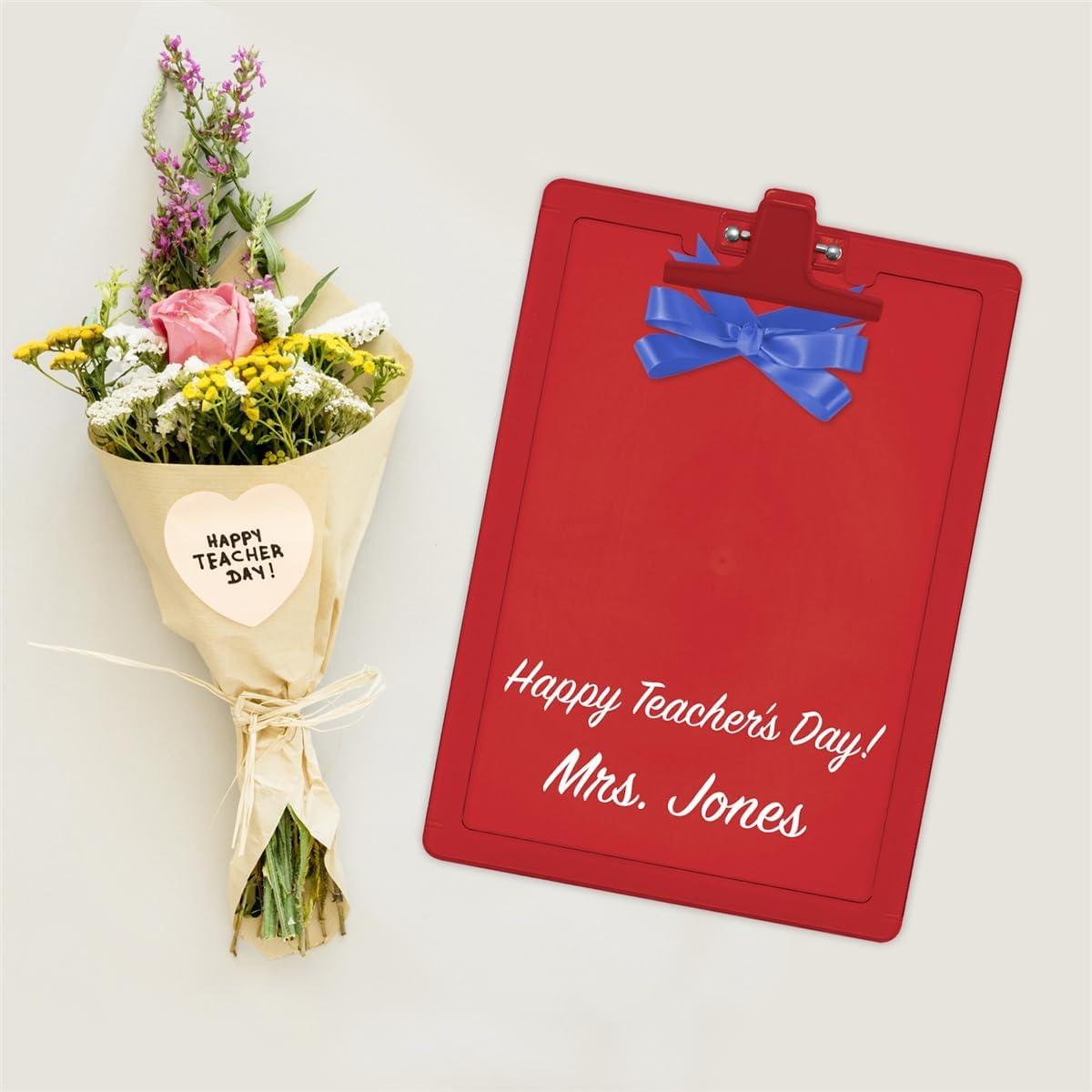 imageAcrimet Clipboard Letter Size A4 13 38 x 9 716 Premium Metal Clip with Side Rulers Plastic Assorted Color 6 Pack