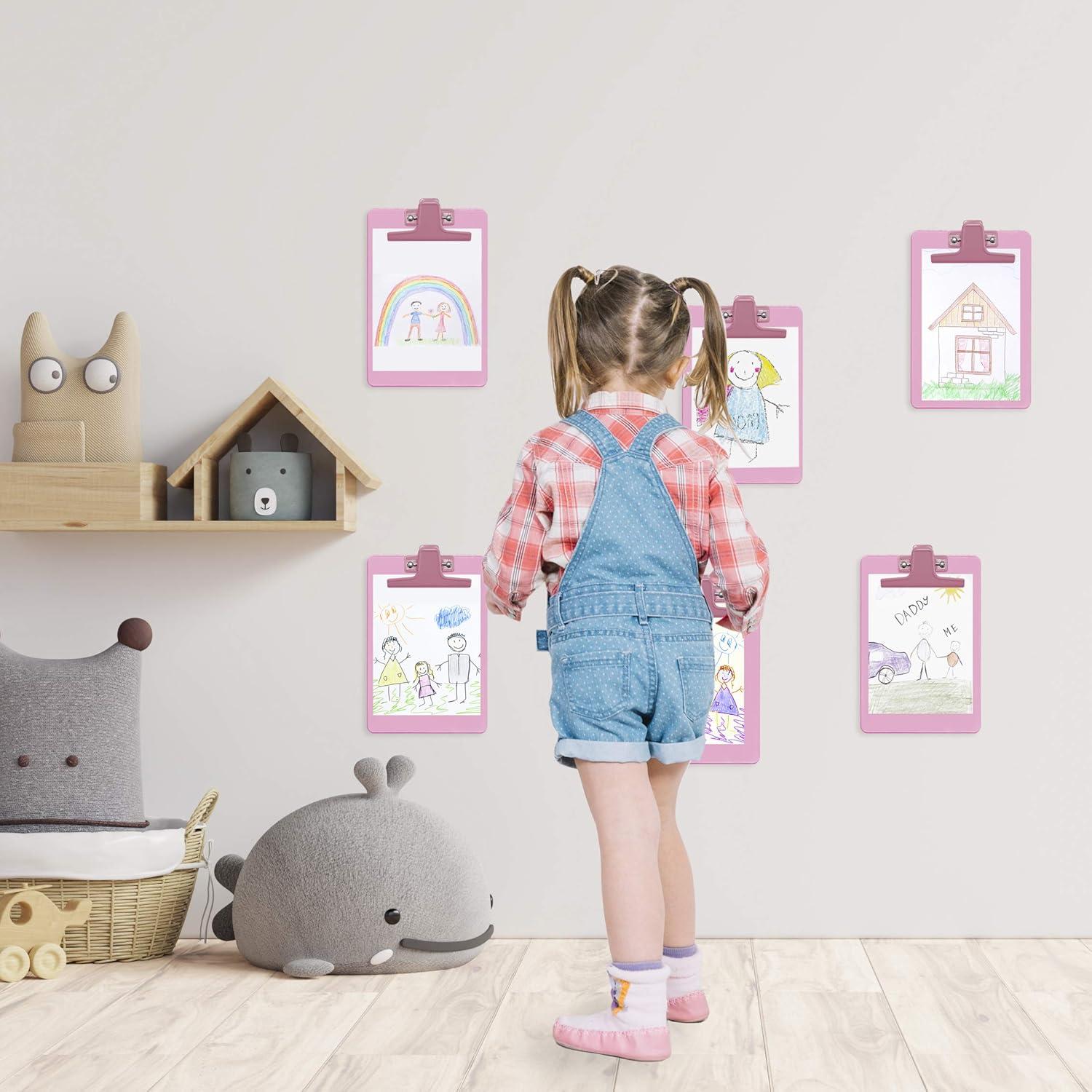 imageAcrimet Clipboard Memo Size A5 9 14quot x 6 13quot Premium Metal Clip Plastic Assorted Color 6 Pack