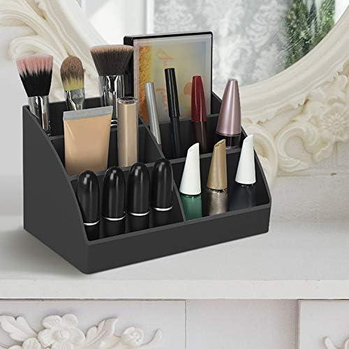 imageAcrimet Desktop Organizer Easy Organizer Caddy Holder for Office Home and School use Plastic Black Color