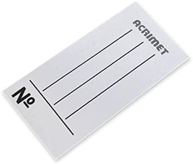 imageAcrimet Paper Insert for Acrimet Key Tags White 60 Pack