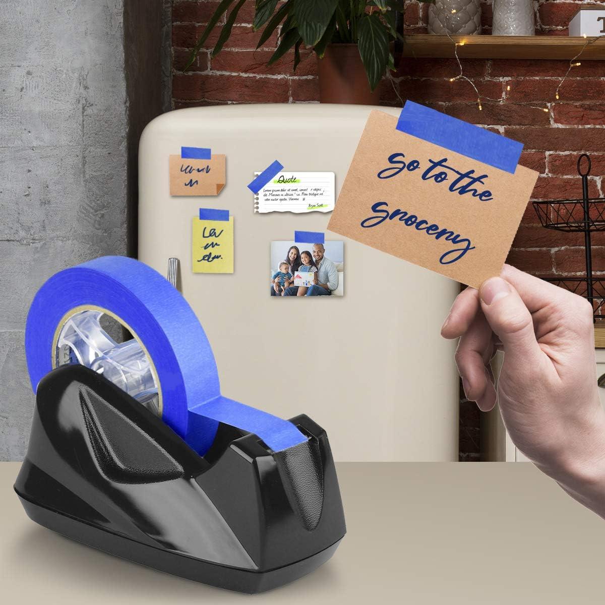 imageAcrimet Premium Desktop Tape Dispenser Jumbo Plastic NonSkid Base Heavy Duty Black Color