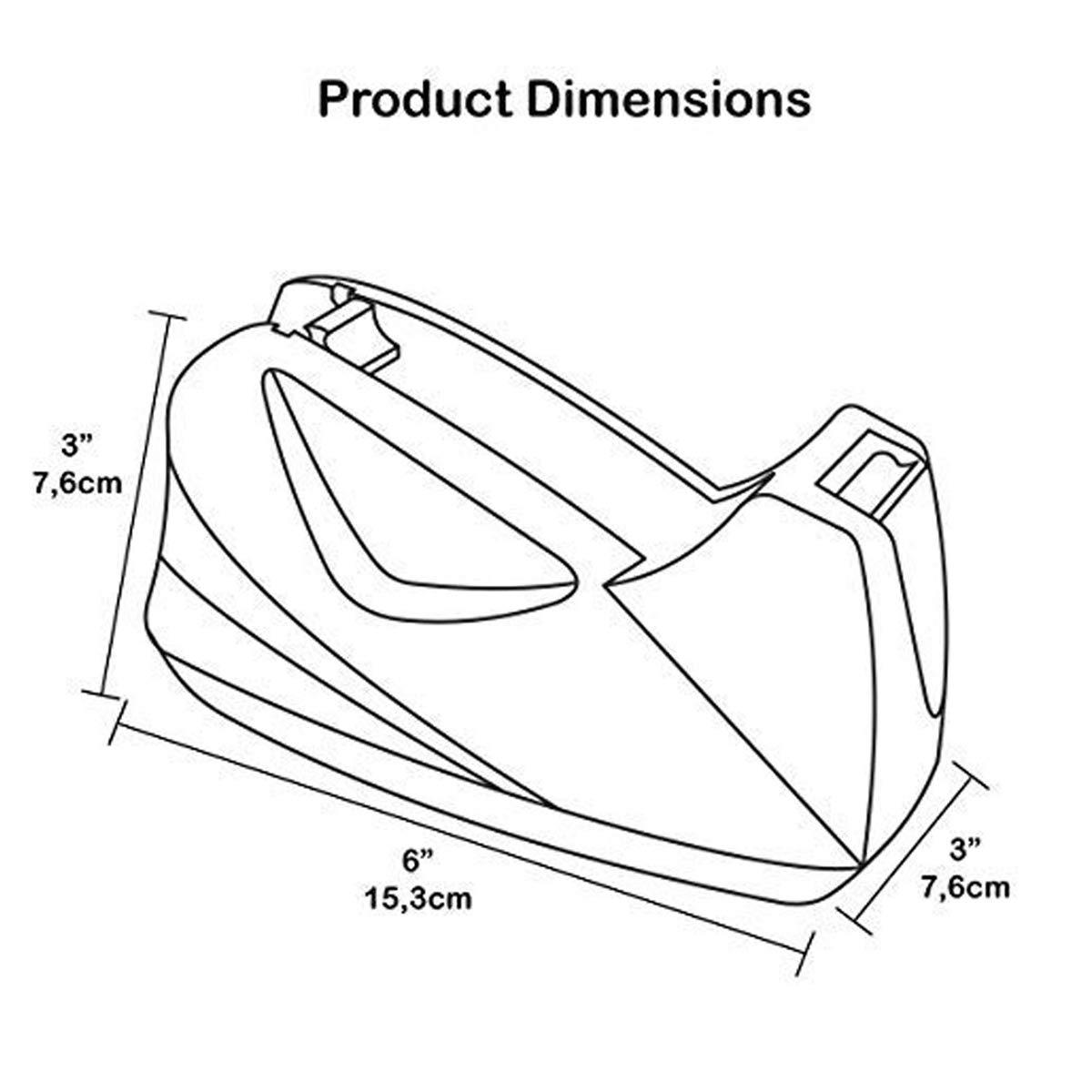 imageAcrimet Premium Desktop Tape Dispenser Plastic NonSkid Base Heavy Duty Pink Color