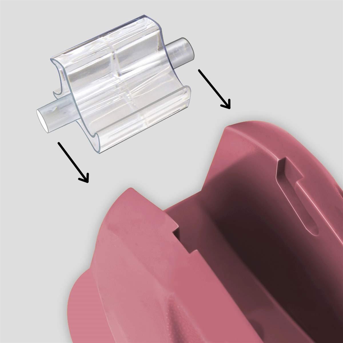 imageAcrimet Premium Desktop Tape Dispenser Plastic NonSkid Base Heavy Duty Pink Color