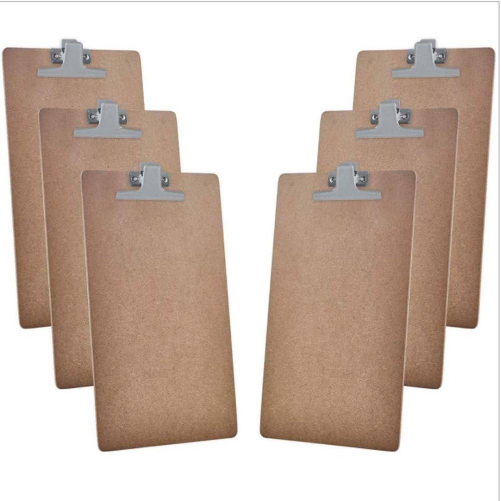 imageAcrimet Clipboard Legal Size 15 38 x 9 116 Premium Metal Clip Hardboard Silver Clip 6 Pack