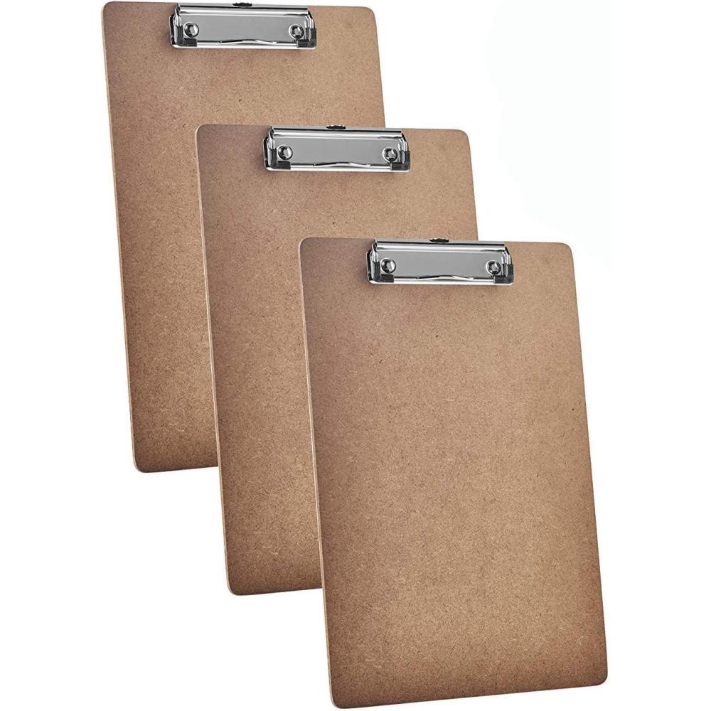 imageAcrimet Clipboard Letter Size A4 13 x 9 116 Low Profile Clip Hardboard 3 Pack
