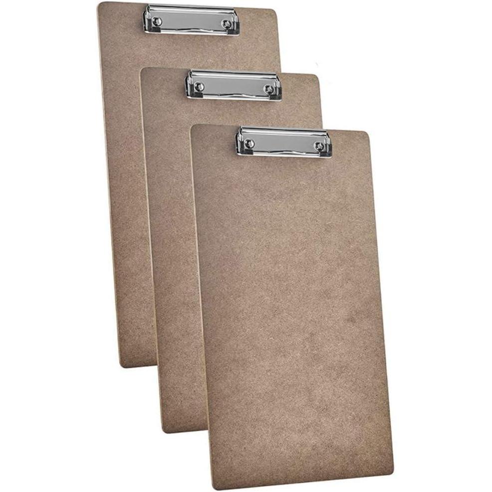 imageAcrimet Legal Size Clipboard 15 38 x 9 116 Low Profile Clip Hardboard FSC Certified Smooth Finish 3 Pack