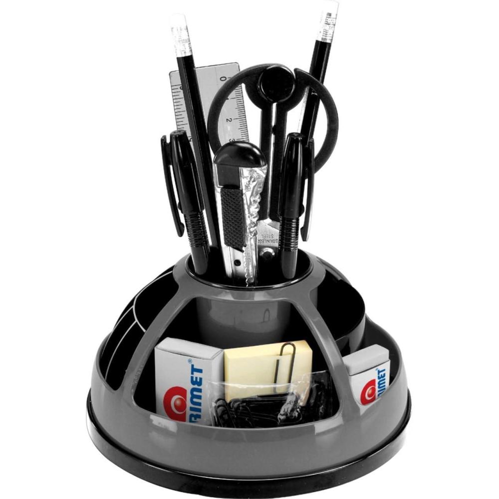 imageAcrimet Maxi Office Desk Organizer with Accessories  Gray Color