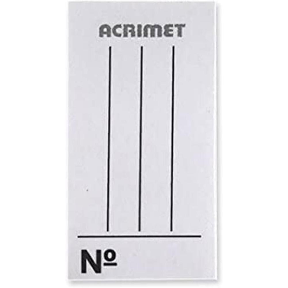 imageAcrimet Paper Insert for Acrimet Key Tags White 60 Pack