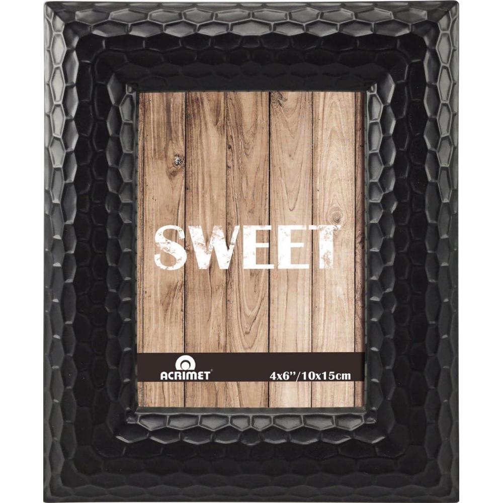 imageAcrimet Picture Frame 4 x 6quot size for Table Top Display Photo Frame Plastic Black Color Code 151