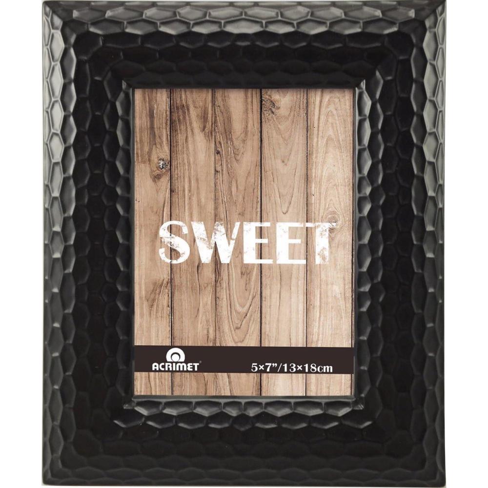 imageAcrimet Picture Frame 5 x 7quot size for Table Top Display Photo Frame Plastic Black Color Code 152