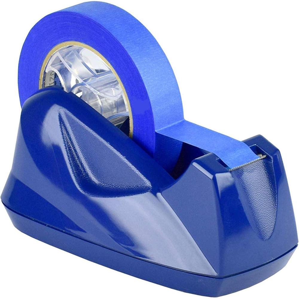 imageAcrimet Premium Desktop Tape Dispenser Jumbo Plastic NonSkid Base Heavy Duty Deep Blue Color