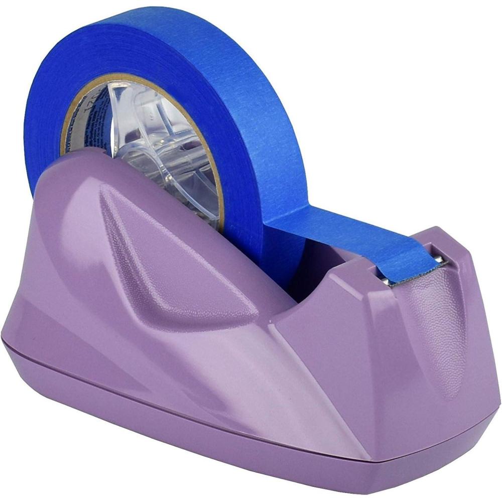imageAcrimet Premium Desktop Tape Dispenser Jumbo Plastic NonSkid Base Heavy Duty Purple Color
