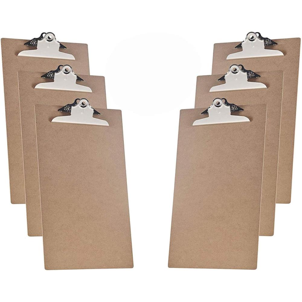 imageAcrimet Professional Legal Size Clipboard  Jumbo Clip Hardboard Smooth Finish FSC Certified 6 Pack