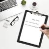 Acrimet 3 Pack Clipboard Letter Size A4 (13 3/8” x 9 7/16”) Low Profile Clip & Side Rulers, Durable Plastic for Office, School, Home Use – Black Color