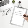 Acrimet 3 Pack Clipboard Letter Size A4 (13 3/8” x 9 7/16”) Low Profile Clip & Side Rulers, Durable Plastic for Office, School, Home Use – Clear Crystal Color