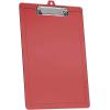 Acrimet 3 Pack Clipboard Letter Size A4 (13 3/8” x 9 7/16”) Low Profile Clip & Side Rulers, Durable Plastic for Office, School, Home Use – Clear Red Color