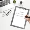 Acrimet 3 Pack Clipboard Letter Size A4 (13 3/8” x 9 7/16”) Low Profile Clip & Side Rulers, Durable Plastic for Office, School, Home Use – Clear Smoke Color