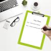Acrimet 3 Pack Clipboard Letter Size A4 (13 3/8” x 9 7/16”) Low Profile Clip & Side Rulers, Durable Plastic for Office, School, Home Use – Green Citrus Color