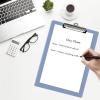 Acrimet 3 Pack Clipboard Letter Size A4 (13 3/8” x 9 7/16”) Low Profile Clip & Side Rulers, Durable Plastic for Office, School, Home Use – Solid Blue Color