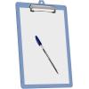 Acrimet 3 Pack Clipboard Letter Size A4 (13 3/8” x 9 7/16”) Low Profile Clip & Side Rulers, Durable Plastic for Office, School, Home Use – Solid Blue Color