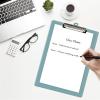 Acrimet 3 Pack Clipboard Letter Size A4 (13 3/8” x 9 7/16”) Low Profile Clip & Side Rulers, Durable Plastic for Office, School, Home Use – Solid Green Color