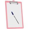 Acrimet 3 Pack Clipboard Letter Size A4 (13 3/8” x 9 7/16”) Low Profile Clip & Side Rulers, Durable Plastic for Office, School, Home Use – Solid Pink Color