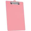 Acrimet 3 Pack Clipboard Letter Size A4 (13 3/8” x 9 7/16”) Low Profile Clip & Side Rulers, Durable Plastic for Office, School, Home Use – Solid Pink Color