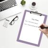 Acrimet 3 Pack Clipboard Letter Size A4 (13 3/8” x 9 7/16”) Low Profile Clip & Side Rulers, Durable Plastic for Office, School, Home Use – Solid Purple Color