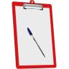 Acrimet 3 Pack Clipboard Letter Size A4 (13 3/8” x 9 7/16”) Low Profile Clip & Side Rulers, Durable Plastic for Office, School, Home Use – Solid Red Color