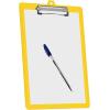 Acrimet 3 Pack Clipboard Letter Size A4 (13 3/8” x 9 7/16”) Low Profile Clip & Side Rulers, Durable Plastic for Office, School, Home Use – Solid Yellow Color