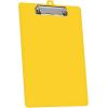 Acrimet 3 Pack Clipboard Letter Size A4 (13 3/8” x 9 7/16”) Low Profile Clip & Side Rulers, Durable Plastic for Office, School, Home Use – Solid Yellow Color