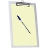 Acrimet 3 Pack Clipboard Letter Size A4 (13 3/8” x 9 7/16”) Low Profile Clip & Side Rulers, Durable Plastic for Office, School, Home Use – White Color