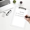 Acrimet 3 Pack Clipboard Letter Size A4 (13 3/8” x 9 7/16”) Low Profile Clip & Side Rulers, Durable Plastic for Office, School, Home Use – White Color