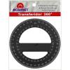 Acrimet 360º Degree Protractor Premium (12cm Diameter) (Black Color) (1 Pack)