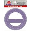 Acrimet 360º Degree Protractor Premium (12cm Diameter) (Solid Purple Color) (1 Pack)