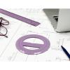 Acrimet 360º Degree Protractor Premium (12cm Diameter) (Solid Purple Color) (1 Pack)