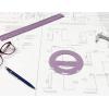 Acrimet 360º Degree Protractor Premium (12cm Diameter) (Solid Purple Color) (1 Pack)