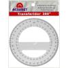 Acrimet 360º Degree Protractor Premium (12cm Diameter) (White Color) (1 Pack)
