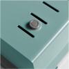 Acrimet 5 X 8 Card File Holder Organizer Box Metal Base Heavy Duty (AZ Index Cards and Divider Included) (Green Color with Clear Crystal Plastic Lid Cover)