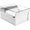 Acrimet 5 X 8 Card File Holder Organizer Box Metal Base Heavy Duty (AZ Index Cards and Divider Included) (White Color with Clear Crystal Plastic Lid Cover)