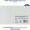 Acrimet A-Z Index Card Guides for 5” X 8” Card Holder (White Cards with Blue Tabs)