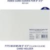 Acrimet A-Z Index Card Guides for 6” X 9” Card Holder (White Cards with Blue Tabs)