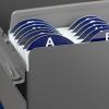 Acrimet A-Z Index Card Guides for Business Card File Holder (White Cards with Blue Tabs)