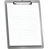 Acrimet Aluminum Clipboard, Document Holder with Low Profile Clip, Letter Size A4 (13 9/16” x 9 1/4”) (Silver Color) (1 Pack)