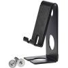 Acrimet Cell Phone Stand for use on Desk or Wall Mount, Charging Dock, Compatible with iPhone and Others Smartphones (Heavy Duty Metal) (Black Color)