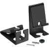 Acrimet Cell Phone Stand for use on Desk or Wall Mount, Charging Dock, Compatible with iPhone and Others Smartphones (Heavy Duty Metal) (Black Color)