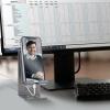 Acrimet Cell Phone Stand for use on Desk or Wall Mount, Charging Dock, Compatible with iPhone and Others Smartphones (Heavy Duty Metal) (Silver Color)
