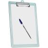 Acrimet Clipboard Letter Size A4 (13 3/8” x 9 7/16”) Low Profile Clip with Side Rulers (Plastic) (Clear Green Color) (3 Pack)