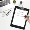 Acrimet Clipboard Letter Size A4 (13 3/8” x 9 7/16”) Premium Metal Clip with Side Rulers (Plastic) (Black Color) (6 Pack)